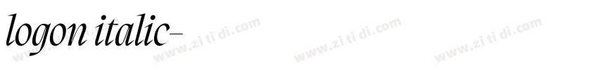 logon italic字体转换 logon italic字体转换